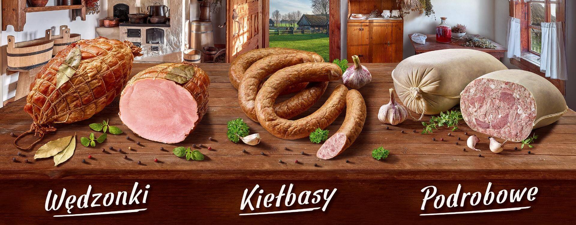wędliny na stole